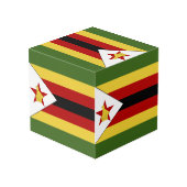 Cube Photo drapeau du Zimbabwe (Angle arrière)