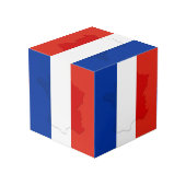Cube Photo drapeau français (Angle arrière)