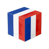 Cube Photo drapeau français (Angle devant)