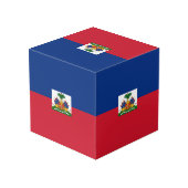 Cube Photo Drapeau Haïti (Angle arrière)
