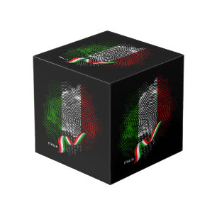 Cube Photo Drapeau italien