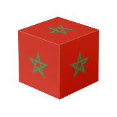 Cube Photo drapeau marocain (Angle arrière)