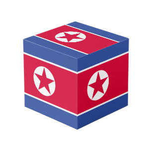 Cube Photo Drapeau nord-coréen