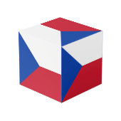Cube Photo Drapeau République tchèque (Angle arrière)
