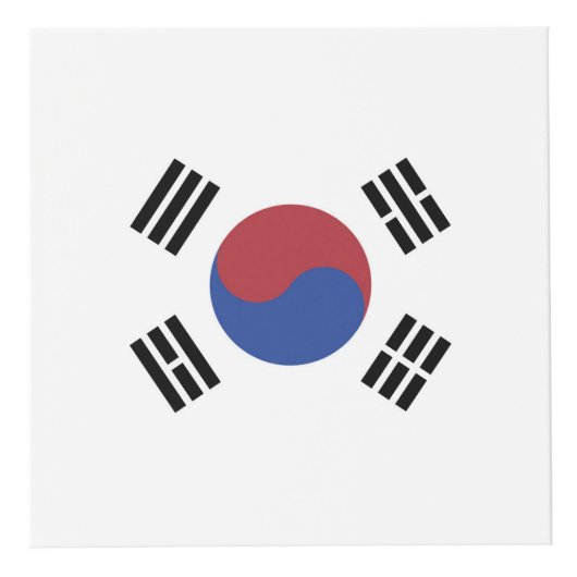 Cube Photo drapeau sud-coréen (Droite)