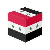 Cube Photo Drapeau syrien (Angle arrière)