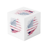 Cube Photo Drapeau USA (Angle arrière)