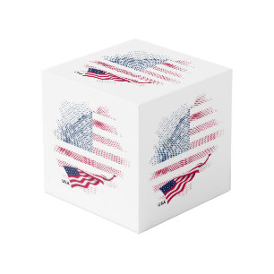 Cube Photo Drapeau USA