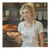 Cube Photo Eating Pizza Photo Personalize Customize (Devant)