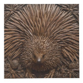 Cube Photo Echidna Australienne En Bois Câblé, (Droite)