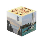 Cube photo en bois personnalisé (Angle arrière)