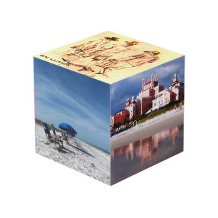 Cube photo en bois personnalisé