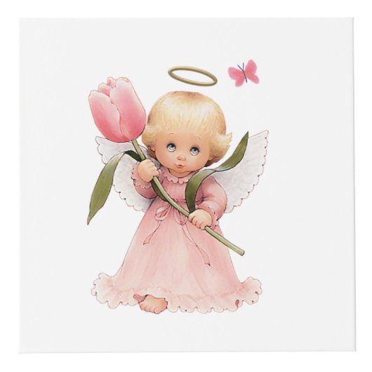 Cube Photo enfant ange (Devant)