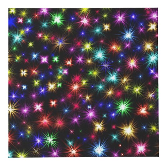 Cube Photo Étincelles arc-en-ciel dans l'espace (Droite)