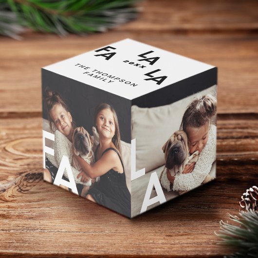 Cube Photo FA LA Modern minima Typographie Famille