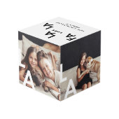 Cube Photo FA LA Modern minima Typographie Famille (Angle arrière)