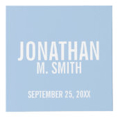 Cube Photo Faire-part de naissance avec photo de nouveau-né p (Droite)