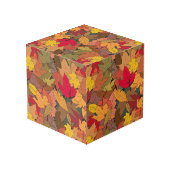 Cube Photo Feuilles d'automne colorées (Angle arrière)