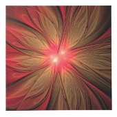 Cube Photo Fleur fractale de fansy rouge (Devant)