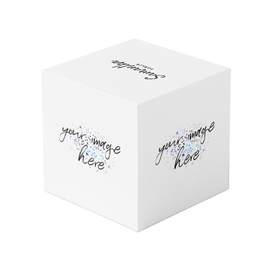 Cube Photo Fleurs d'hiver (Angle arrière)