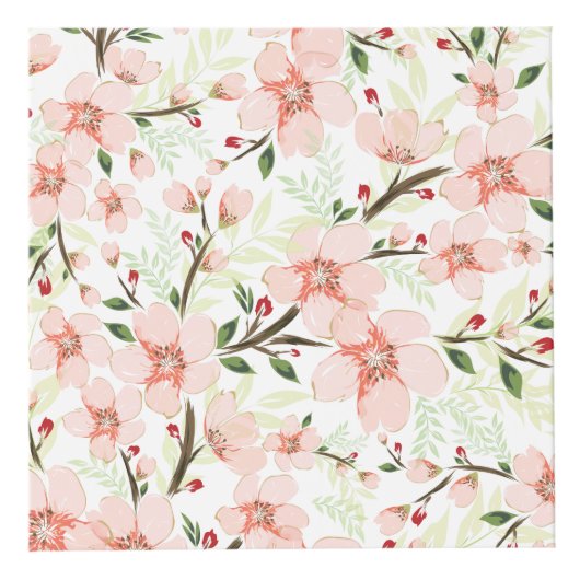 Cube Photo Fleurs roses (Devant)