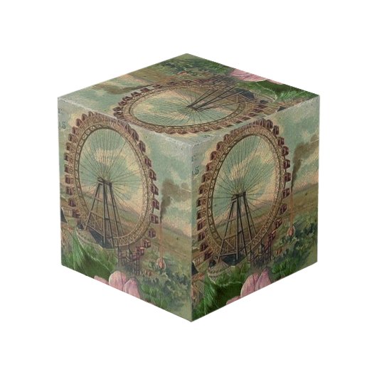 Cube Photo française chic, Paris, rustique, collage, victorie (Angle arrière)