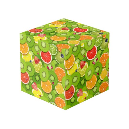 Cube Photo Fruits d'été 2 (Angle devant)