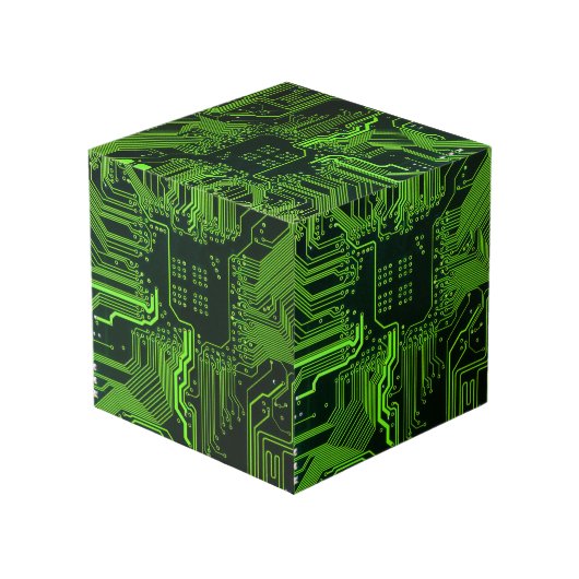Cube Photo Geek de la carte de circuit électronique Nerd PCB (Angle arrière)