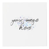 Cube Photo Géométrie bleue (Droite)