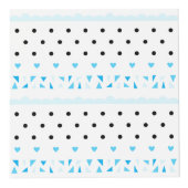 Cube Photo Géométrie bleue (Devant)