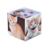 Cube Photo Glitter Rose Or huile Fancy Monogramme (Angle arrière)