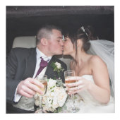 Cube Photo Gold 50 ans anniversaire photo rouge (Devant)