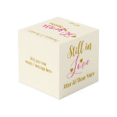 Cube Photo Gold 50 ans photo rose (Angle arrière)