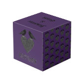 Cube Photo Gothic Ravens et Black Heart Custom Photo upload (Angle arrière)