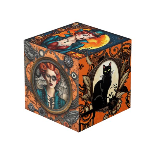 Cube Photo Halloween Steampunk (Angle devant)