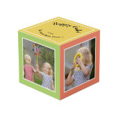 Cube Photo Happy Famille de Pâques Multi Photo (Angle devant)