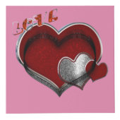 Cube photo Heart Magic Pink (Devant)