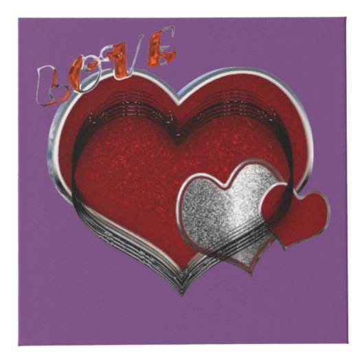 Cube photo Heart Magic Purple (Devant)