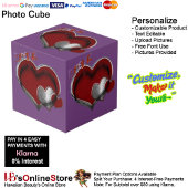 Cube photo Heart Magic Purple