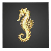 Cube Photo Hippocampe Polygonal Or (Droite)