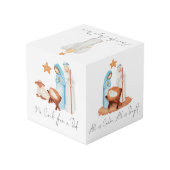 Cube Photo Illustration de la crèche Paroles de Carol Noël (Angle arrière)