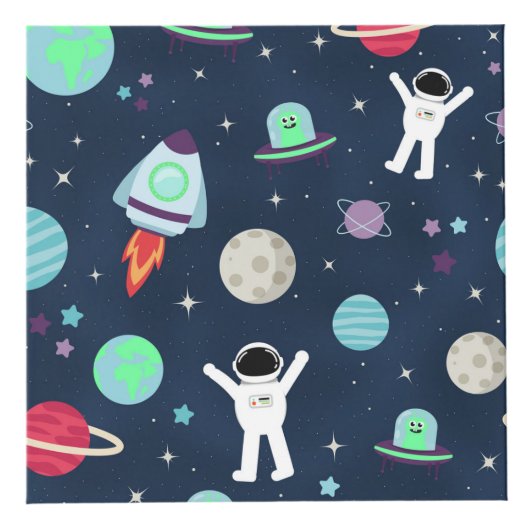 Cube Photo illustration de motif spatial (Droite)