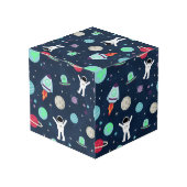 Cube Photo illustration de motif spatial (Angle arrière)