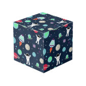 Cube Photo illustration de motif spatial (Angle devant)