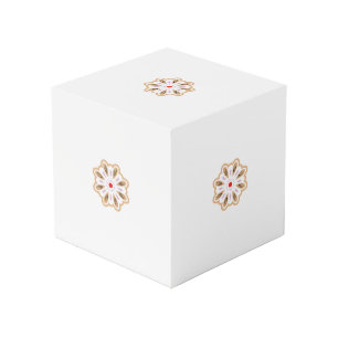 Cube Photo Impression d'art floral Mandala   Décor Boho