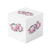 Cube Photo Infinité avec les fleurs Sakura (Angle arrière)