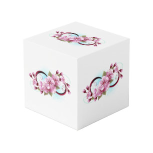 Cube Photo Infinité avec les fleurs Sakura