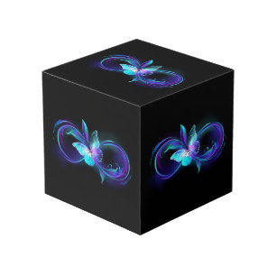 Cube Photo Infinité brillante avec papillon magique