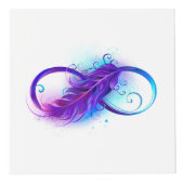 Cube Photo Infinity with purple feather (Devant)