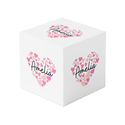 Cube Photo J'aime Amelia (Angle devant)
